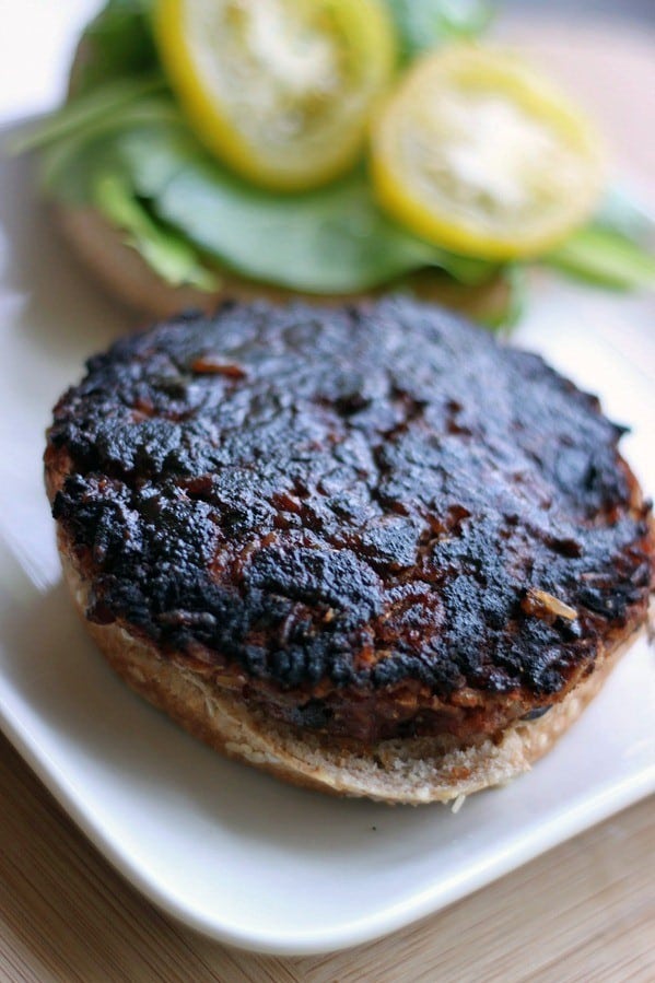 bbq black bean & brown rice burgers9