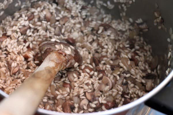 Mushroom spinach risotto4