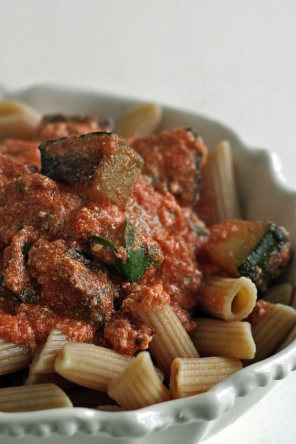 Ricotta penne pasta with veggies3