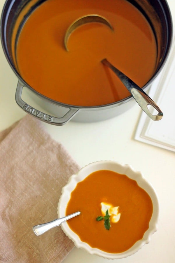 Curried butternut squash soup4