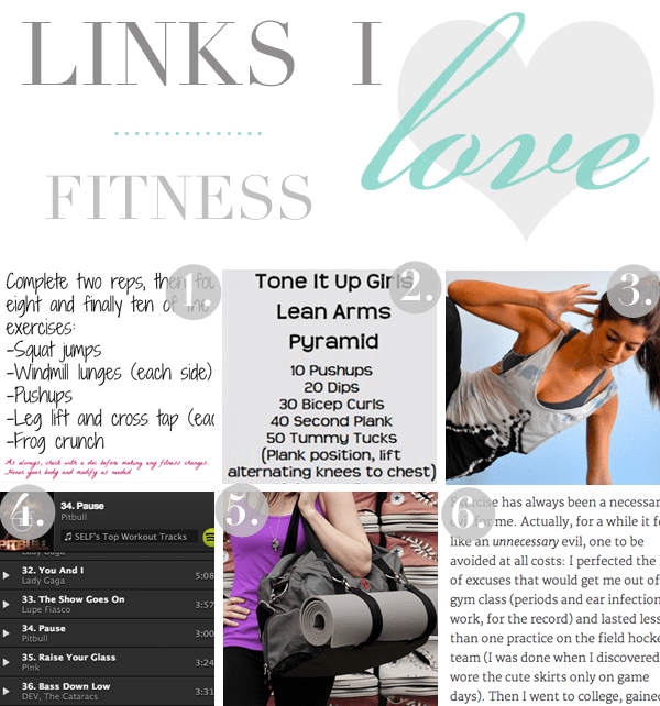 fitness links i love nutritionella