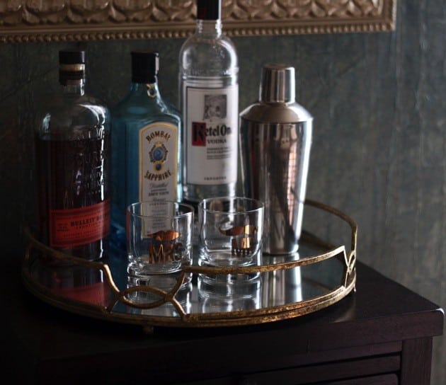 Glamorous mirrored mini bar 2 according to elle