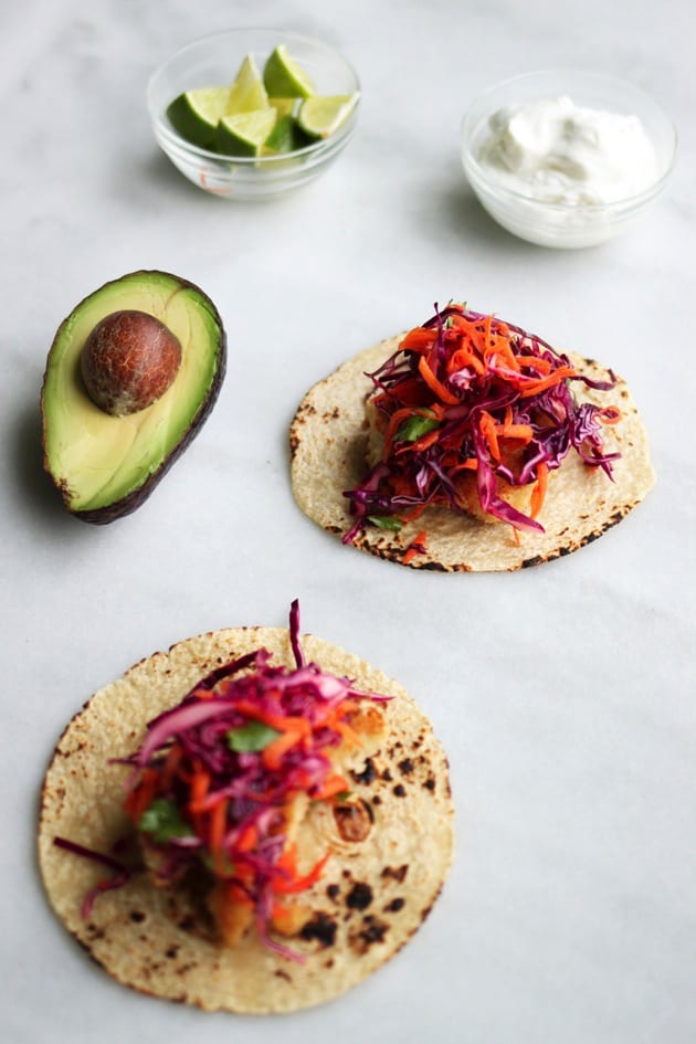 Easy Fish Tacos with Red Cabbage Slaw2