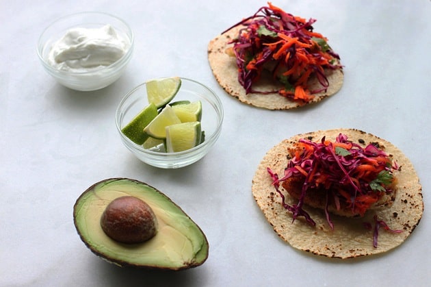 Easy Fish Tacos with Red Cabbage Slaw5