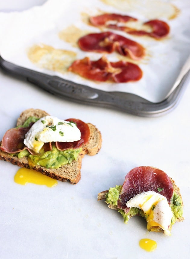 Poached Egg + Crispy Prosciutto Avocado Toast 5