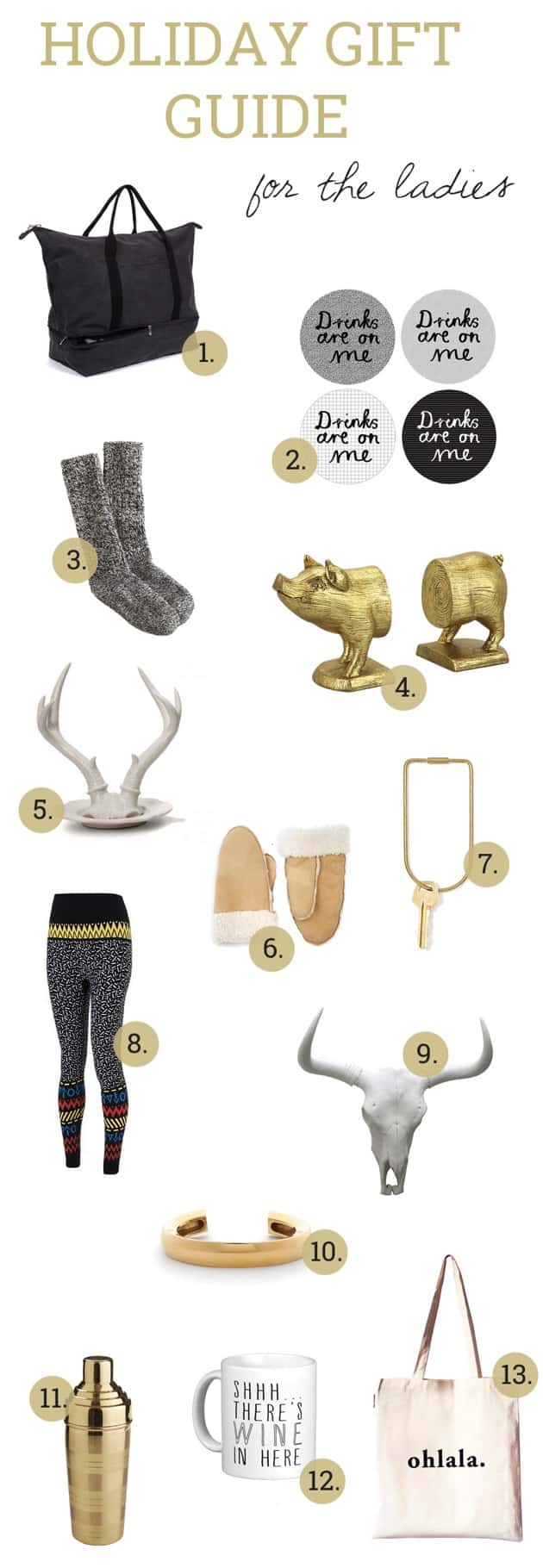 Holiday gift guide for ladies
